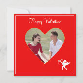 Aangepaste Valentijn met gekoppelde foto's en cupi (Voorkant)