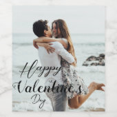 aangepaste Valentijnsdag, aangepast etiket op foto (Enkel label)