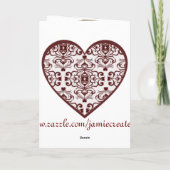 Aangepaste Valentijnsdag Cat Lover's Wenskaart Feestdagen Kaart (Achterkant)