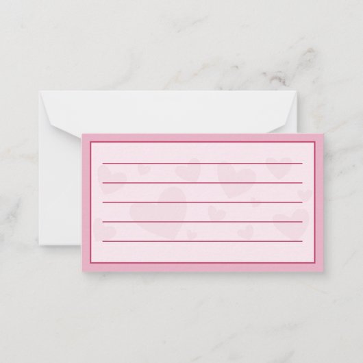 Aangepaste  Valentijnsdag Coupons romantisch Notitiekaartje (Achterkant)