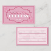 Aangepaste  Valentijnsdag Coupons romantisch Notitiekaartje (Voorkant / Achterkant)