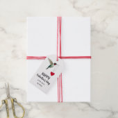 Aangepaste Valentijnsdag Hummingbird Cadeaulabel (Met Touw)