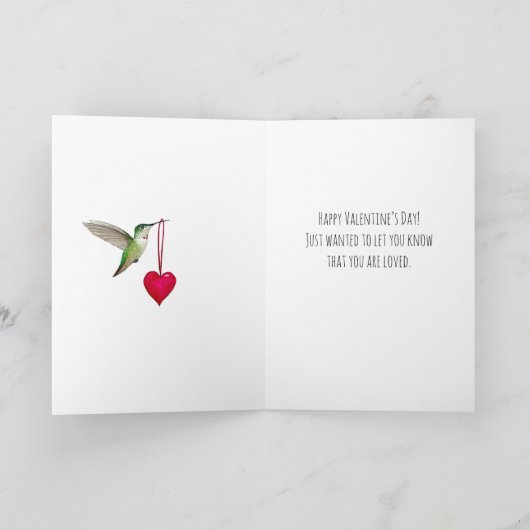 Aangepaste Valentijnsdag Kaart (Binnen)