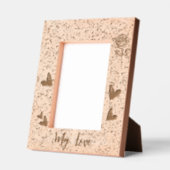 Aangepaste Valentijnsdag koppels hout gegraveerd l (Links)