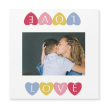 Aangepaste valentijnsdag liefde foto collage kaart