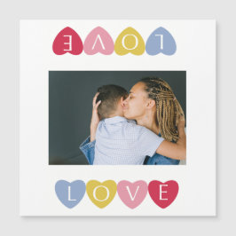 Aangepaste valentijnsdag liefde foto collage kaart magnetische uitnodiging