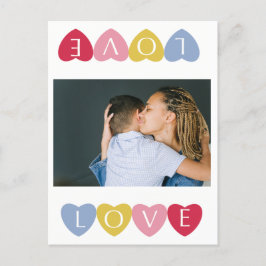 Aangepaste Valentijnsdag-liefdesfotocollage Briefkaart