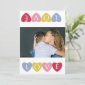 Aangepaste Valentijnsdag-liefdesfotocollage Kaart (Staand voorkant)