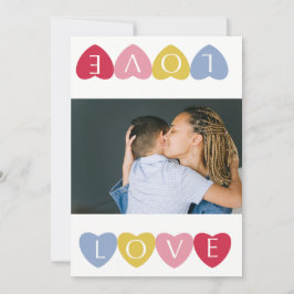 Aangepaste Valentijnsdag-liefdesfotocollage Kaart