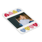 Aangepaste Valentijnsdag-liefdesfotocollage Magneet (Rechterzijde)