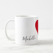 Aangepaste Valentijnsdag Love Heart Couples Koffiemok (Links)