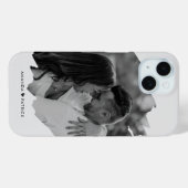 Aangepaste Valentijnsdag Modern Fotopaar Case-Mate iPhone Case (Achterkant (horizontaal))