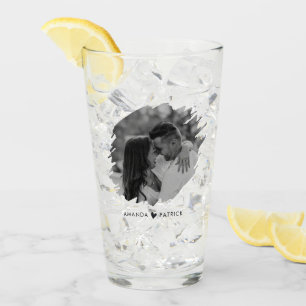 Aangepaste Valentijnsdag Modern Fotopaar Glas