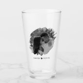 Aangepaste Valentijnsdag Modern Fotopaar Glas (Voorkant)