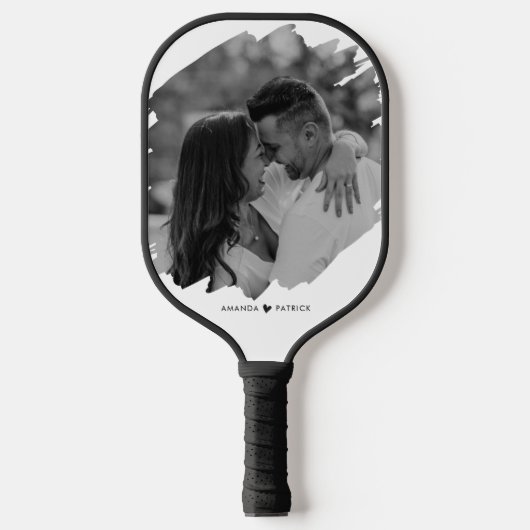 Aangepaste Valentijnsdag Modern Fotopaar Pickleball Paddle (Voorkant)