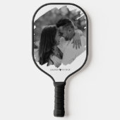 Aangepaste Valentijnsdag Modern Fotopaar Pickleball Paddle (Achterkant)