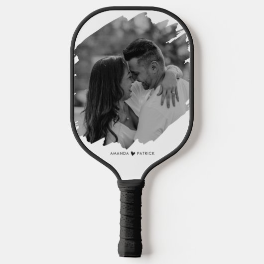Aangepaste Valentijnsdag Modern Fotopaar Pickleball Paddle (Achterkant)