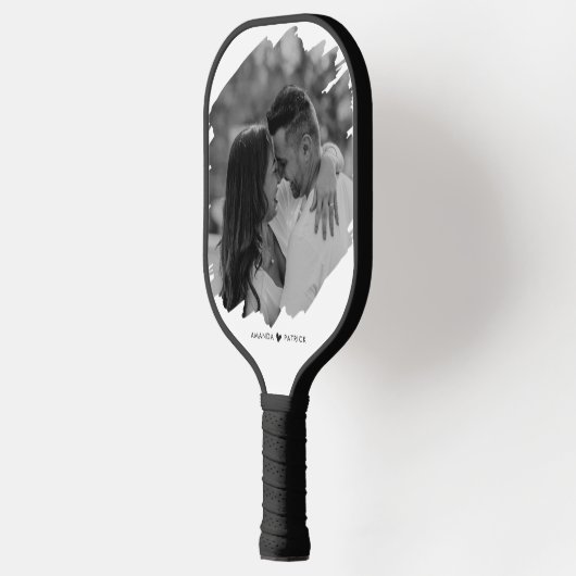 Aangepaste Valentijnsdag Modern Fotopaar Pickleball Paddle (Links)