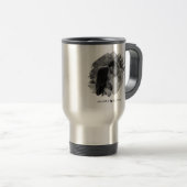 Aangepaste Valentijnsdag Modern Fotopaar Reisbeker (Voorkant rechts)