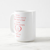 Aangepaste Valentijnsdag Romantic Love Quote Koffiemok (Voorkant links)