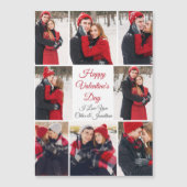 Aangepaste Valentijnsdag romantische fotomagneet K (Voorkant)