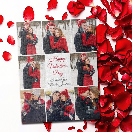 Aangepaste Valentijnsdag romantische liefde foto c Legpuzzel