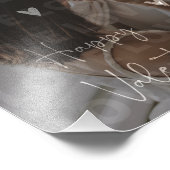 Aangepaste Valentijnsdag romantische paar foto Foto Afdruk (Hoek)