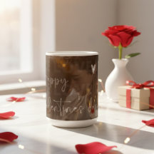 Aangepaste Valentijnsdag romantische paar foto