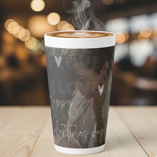 Aangepaste Valentijnsdag romantische paar foto Latte Mok