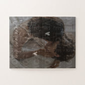 Aangepaste Valentijnsdag romantische paar foto Legpuzzel (Horizontaal)