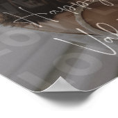 Aangepaste Valentijnsdag romantische paar foto Poster (Hoek)