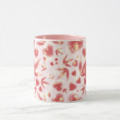 Aangepaste Valentijnsdag roze hartsachtige Stippen Mok (Midden)