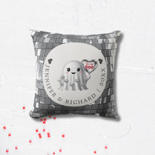 Aangepaste Valentijnsdag - Silver Disco Design Kussen