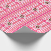 Aangepaste Valentijnsdag strepen Cadeaupapier (Hoek)