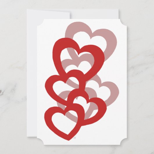 Aangepaste Valentijnsdag Uitnodiging (Voorkant)