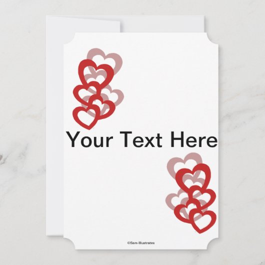 Aangepaste Valentijnsdag Uitnodiging (Achterkant)