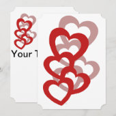 Aangepaste Valentijnsdag Uitnodiging (Voorkant / Achterkant)