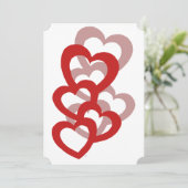 Aangepaste Valentijnsdag-uitnodiging Kaart (Staand voorkant)