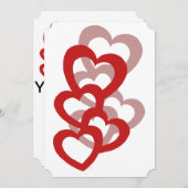 Aangepaste Valentijnsdag-uitnodiging Kaart (Voorkant / Achterkant)