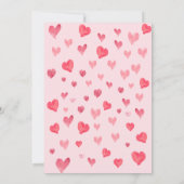 Aangepaste Valentijnsdag vrienden waterverf harten Kaart (Achterkant)