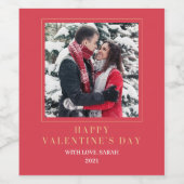 Aangepaste Valentijnsdag Wijnlabels, Wijn Etiket (Enkel label)