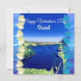 Aangepaste Valentijnse Blue Sky Canal Boyvriend