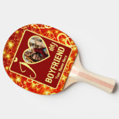 Aangepaste Valentijnse foto Ik hou van mijn vriend Tafeltennisbatje (Zijkant)