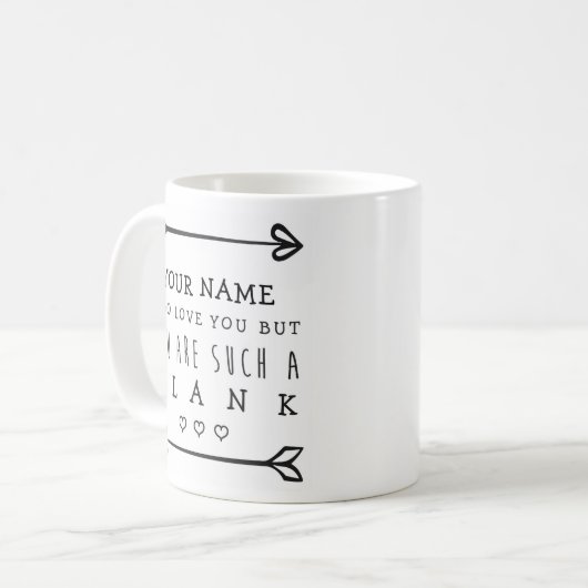 Aangepaste Valentijnse  Funny Mug - Plank Koffiemok (Voorkant links)