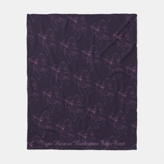 Aangepaste Valentijnse knelpunten voor cupid Love Fleece Deken (Voorkant)