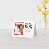 Aangepaste Valentijnskaarten - Hond Wenskaart Kaart (Gele Bloem)