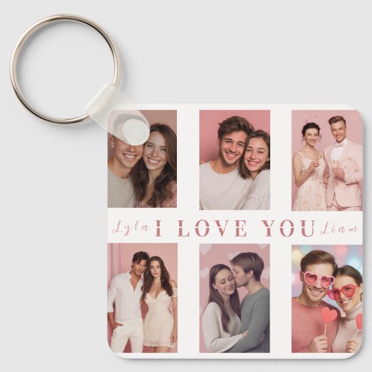Aangepaste Valentijnssleutelhanger | Cadeau voor k Sleutelhanger (Voorkant)