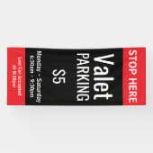 Aangepaste Valetparkeerplaats Spandoek (Horizontaal)