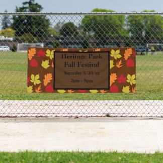 Aangepaste valpartij laat Herfst Festival Banner