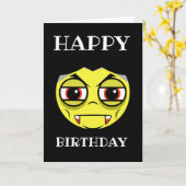 Aangepaste Vampier Pun Kaart (Gele Bloem)